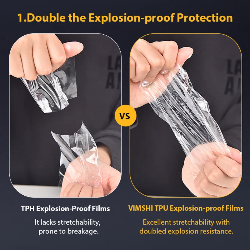 Vimshi Smart Protective Hydrogel Film Screen Protector Soft TPU Blu 14 Pro Mobile Phone 3D Curved Edges High Quality Free Sample