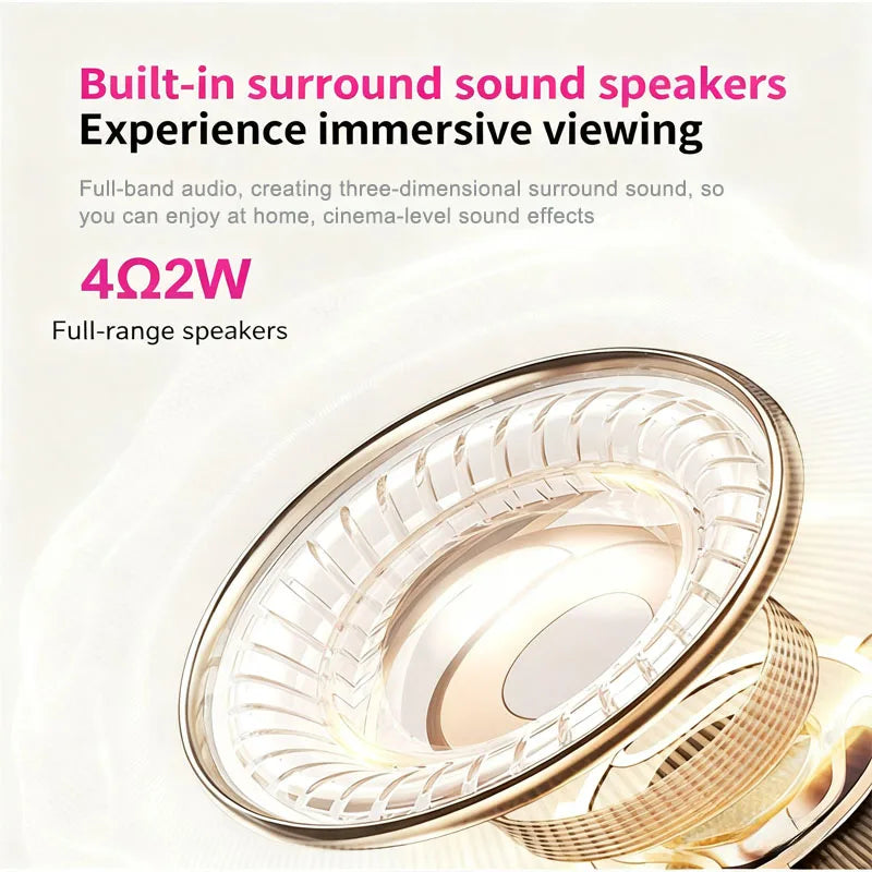Mini projector Y2S. High definition projector, home projector, office projector. Convenient to carry without taking up space.